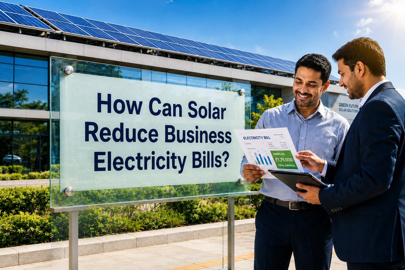 How Solar Reduces Business Electricity Bills in India