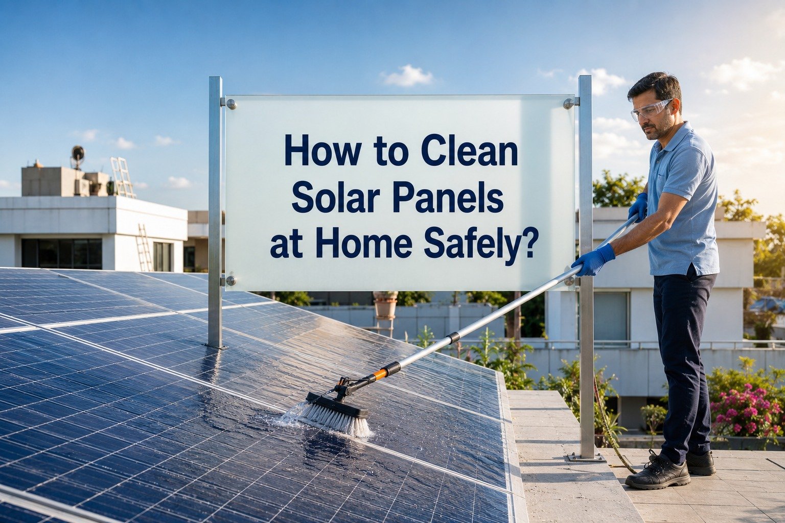 How to Clean Solar Panels at Home Safely?