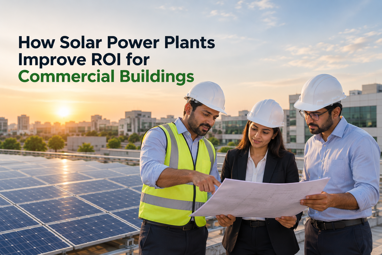 How Solar Power Plants Improve ROI for Commercial Buildings
